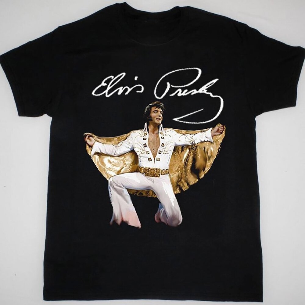 Elvis Presley Signature Gift For Fan Black Shirt 05